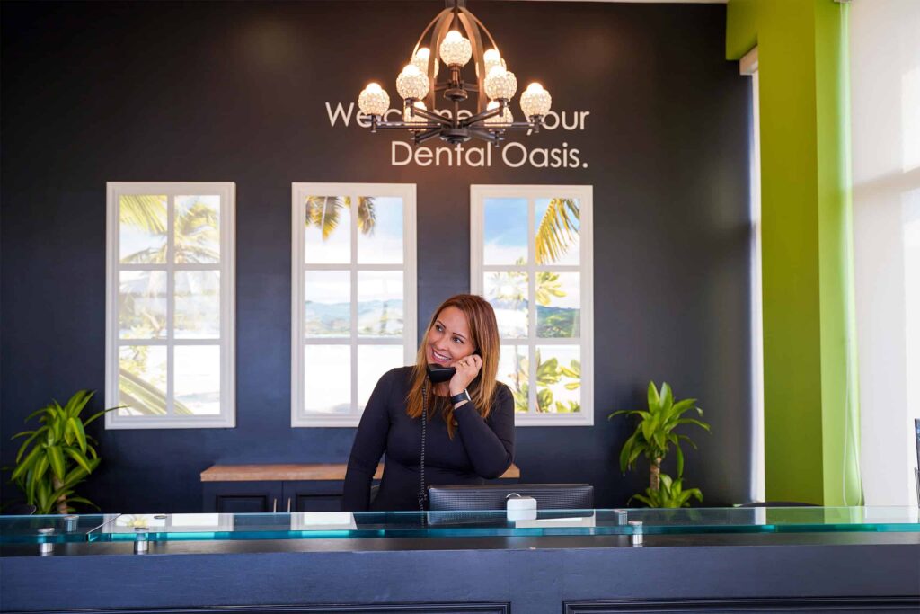 Oasispark dental Reception